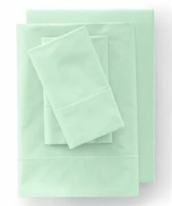 Hot Sale 🎉 400 Thread Count Premium Supima Cotton No Iron Sateen Bed Sheet Set Light Lake Blue ❤️