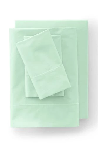 Hot Sale 🎉 400 Thread Count Premium Supima Cotton No Iron Sateen Bed Sheet Set Light Lake Blue ❤️