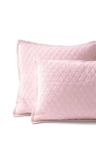 Discount 😍 Solid Diamond Double Voile Quilt Soft Tea Rose ✔️ - Image 6