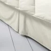 Budget 🔔 400 Thread Count Premium Supima Cotton No Iron Sateen Bedskirt Ivory 👍