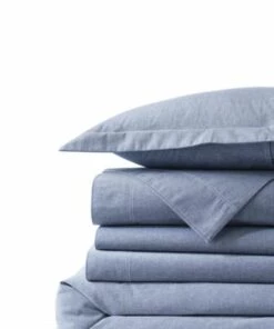 Brand new 🌟 Cotton Oxford Duvet Bed Cover Deep Sea Navy 🌟