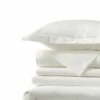 New 😀 300 Thread Count Premium Supima Cotton Smooth Percale Duvet Bed Cover Ivory 🎁