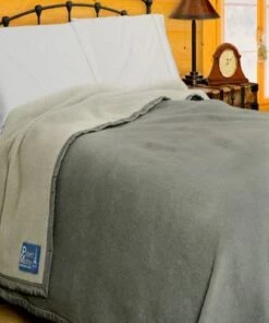 Best Sale โจ Poyet Motte Aubisque Wool Blanket Gray/Light Gray ๐ฅ