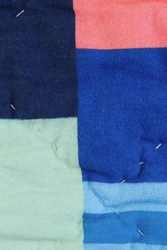 Buy ๐ Multi Stripes Colorblock Quilt Deep Sea Navy Mixed Stripes ๐ - Image 7