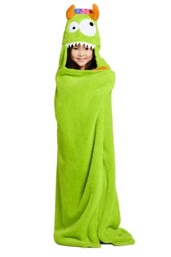 Flash Sale ๐ Kids Hooded Fleece Critter Blanket Unicorn ๐งจ - Image 4