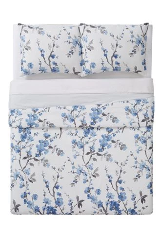 Cheap ๐ Cannon Kasumi Floral Print Comforter Set White/Blue โญ - Image 2