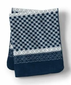 New 🧨 Sorrento Pattern Throw Blanket Rich Steel Mixed Pattern 🎁