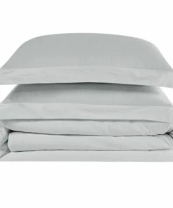 Coupon 😍 Truly Calm Silver Cool Cotton Duvet Cover Set Grey 😀