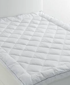 Cheap 💯 Climarest Temperature Regulating Down Alternative Mattress Pad White 👍
