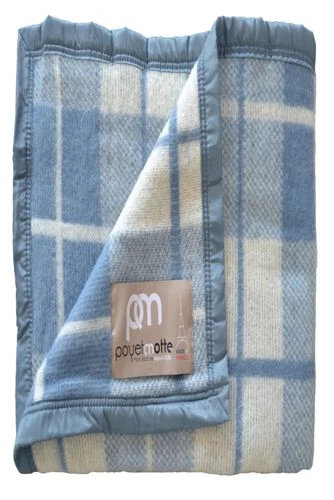 Budget ๐ Poyet Motte Rivoli Virgin Wool Blanket Blue ๐ - Image 13