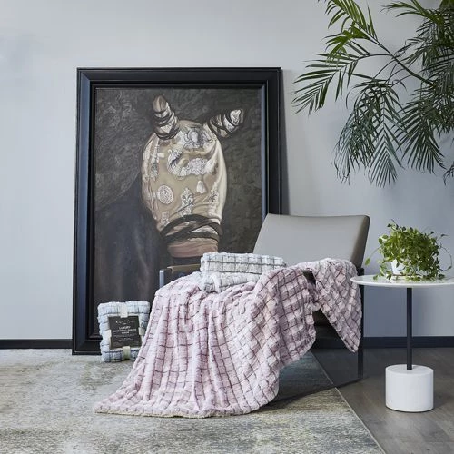 Best Sale โ๏ธ Blue Ridge Home Fashions MicroMink Sherpa Reversible Throw Blanket Navy ๐ - Image 3