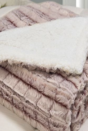 Best Sale โ๏ธ Blue Ridge Home Fashions MicroMink Sherpa Reversible Throw Blanket Navy ๐ - Image 6