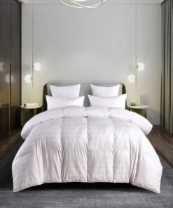 Flash Sale ⭐ Blue Ridge Home Fashions Windowpane Duraloft Down Alternative Cotton Comforter White 🔥