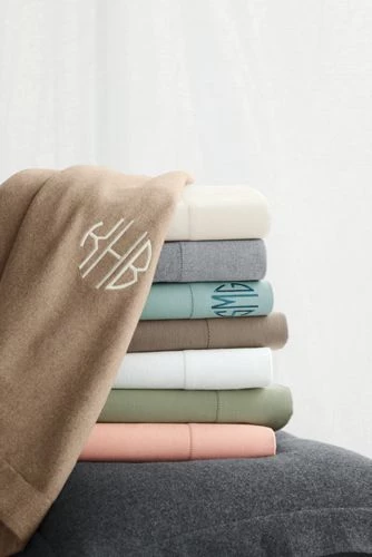 Best Sale ๐งจ Luxe Supima Cotton Heathered Flannel Duvet Bed Cover Classic Gray Heather ๐ - Image 5