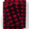 Best deal 😍 Fleece Print Sheet Set Rich Red/Black Buffalo Check 👏