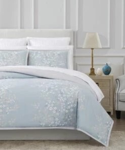 Budget ๐ Charisma Terra Floral Print Comforter Set Grey โค๏ธ