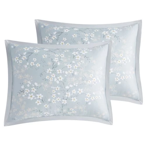 Budget 🎉 Charisma Terra Floral Print Comforter Set Grey ❤️ - Image 3