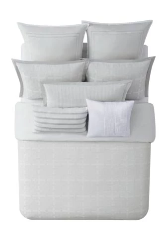 Best reviews of 👏 Charisma Bedford Cotton Comforter Set White/Gray ⌛ - Image 3