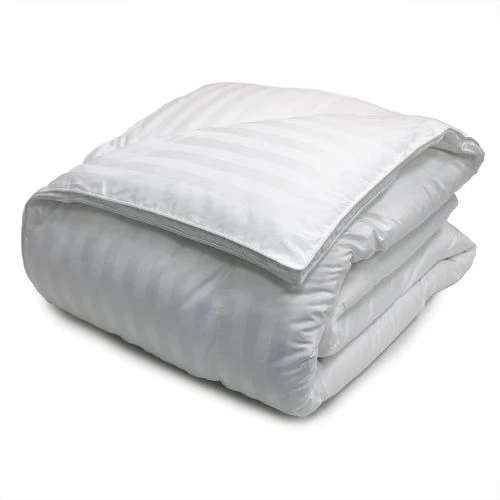 Best reviews of ๐ Blue Ridge Home Fashions Damask Stripe Duraloft Down Alternative Comforter White โค๏ธ - Image 2