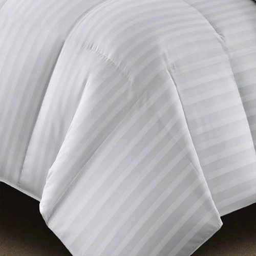 Best reviews of ๐ Blue Ridge Home Fashions Damask Stripe Duraloft Down Alternative Comforter White โค๏ธ - Image 3