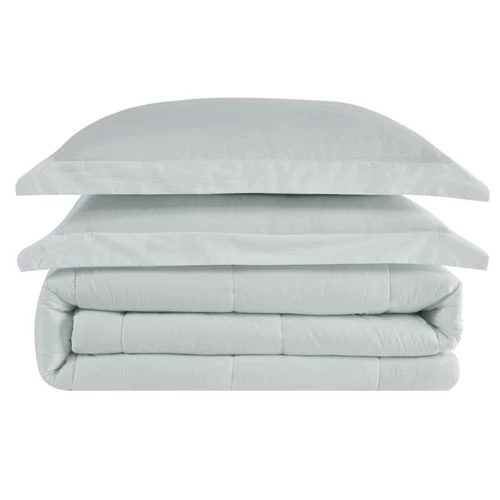 Budget ๐ Truly Calm Silver Cool Down Alternative Cotton Comforter Set White โ๏ธ