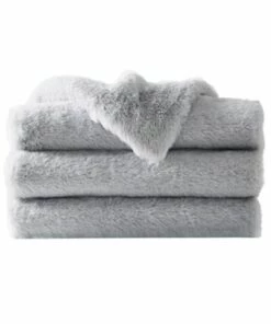 Best deal 😀 Charisma Luxe Faux Fur Throw Blanket Ivory ✨