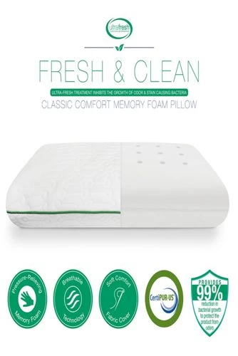 Budget ๐ BioPedic Fresh and Clean Classic Comfort Memory Foam Pillow ๐ - Image 3