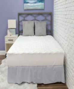 Hot Sale 😍 BioPedic Fresh and Clean Mattress Pad with Ultra-Fresh Treated Fabric White 🔥