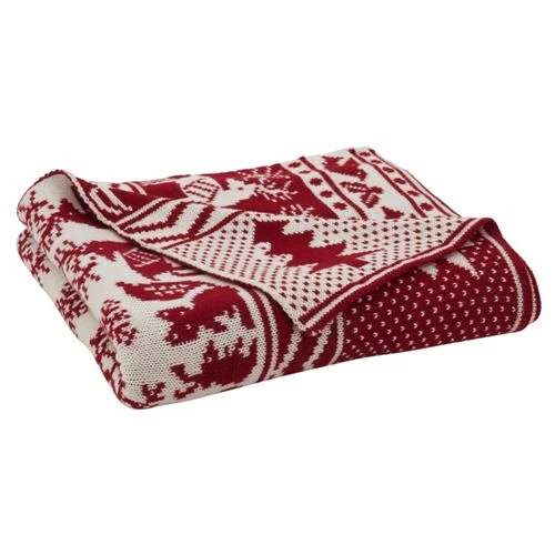 New ๐ Saro Lifestyle Knitted โ Christmas Throw Blanket Deer ๐ - Image 4