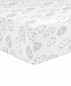 Outlet 🌟 Trend Lab Clouds Jersey Fitted Crib Sheet 😍