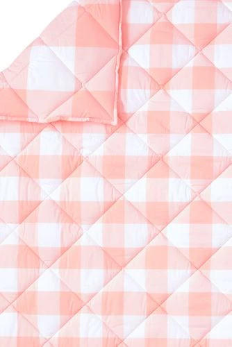 Budget ❤️ Easy Care Cotton Percale Gingham Comforter Large Light Blue Gingham 🔥 - Image 8
