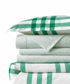 Cheapest 🛒 6 oz Supima Flannel Printed Duvet Cover Black/Ivory Winter Plaid 🎉