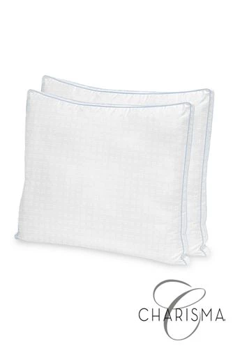 Flash Sale ❤️ Charisma Gel-Infused Memory Foam and Fiber Hybrid Pillow White 👏 - Image 6