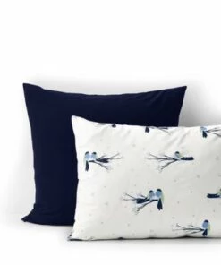 Flash Sale ⌛ Draper James x Lands' End 200 Percale Printed Sham Ivory Love Birds 🥰