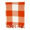 Discount 🥰 Saro Lifestyle Buffalo Plaid Throw Blanket Orange/Black 🤩