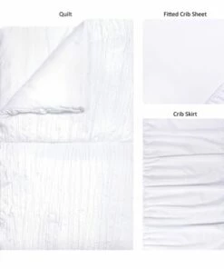 Best reviews of ⭐ Trend Lab Simply White 3 Piece Crib Bedding Set 🔔