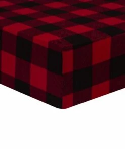 Flash Sale 🌟 Trend Lab Buffalo Check Jersey Fitted Crib Sheet 😀