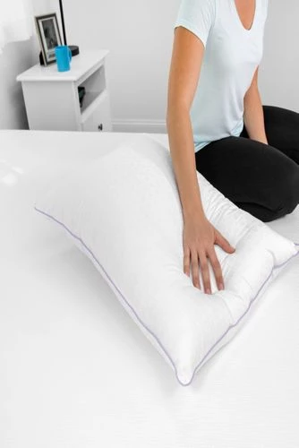 Best Sale 🎉 SensorPedic Wellness Collection Fiber Bed Pillow with Lavender Infused Cover ❤️ - Image 5