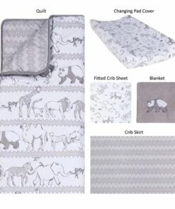 Coupon 🤩 Waverly Baby by Trend Lab Congo Line 5 Piece Crib Bedding Set ❤️