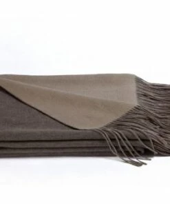 Deals 🥰 A and R Cashmere Wool and Cashmere Blend Reversible Throw Blanket Cobalt/Tiffany 🎉