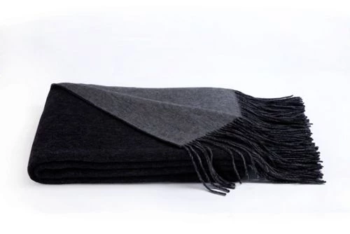 Deals 🥰 A and R Cashmere Wool and Cashmere Blend Reversible Throw Blanket Cobalt/Tiffany 🎉 - Image 4