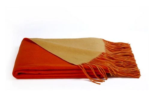 Deals 🥰 A and R Cashmere Wool and Cashmere Blend Reversible Throw Blanket Cobalt/Tiffany 🎉 - Image 8