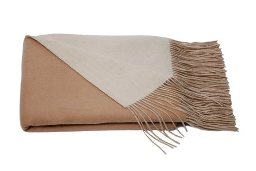 Deals 🥰 A and R Cashmere Wool and Cashmere Blend Reversible Throw Blanket Cobalt/Tiffany 🎉 - Image 10