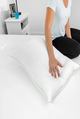 Best Sale 🔔 SensorPedic Wellness Collection Fiber Bed Pillow with Aloe Vera Infused Cover 😀 - Image 5
