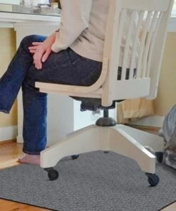 Wholesale 🛒 Bungalow Flooring Richmond Weave Desk Chair Floor Mat Sage 🎉