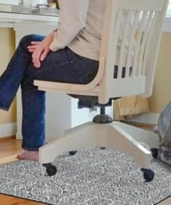 New 🛒 Bungalow Flooring Arabesque Desk Chair Floor Mat ✨