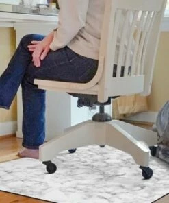 Promo 👏 Bungalow Flooring Marble Desk Chair Floor Mat ❤️
