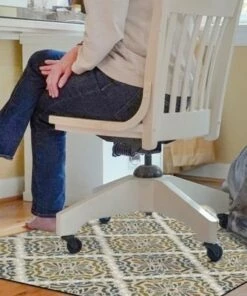 Best deal 😉 Bungalow Flooring Damask Diamond Desk Chair Floor Mat ⌛