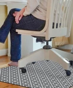 Cheap 🥰 Bungalow Flooring Tazekka Desk Chair Floor Mat Sage 🎉