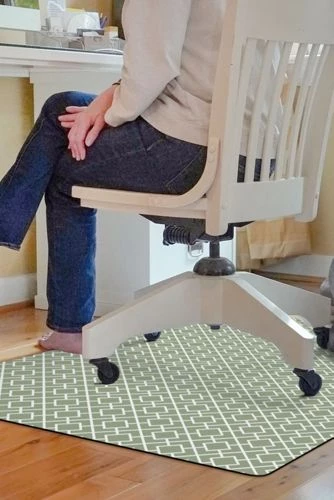 Cheap 🥰 Bungalow Flooring Tazekka Desk Chair Floor Mat Sage 🎉 - Image 8